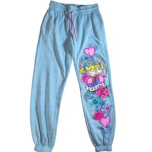 Rugrats Angelica Sweats Women's Size S 90s Nickelodeon Graphic Joggers Y2K Retro